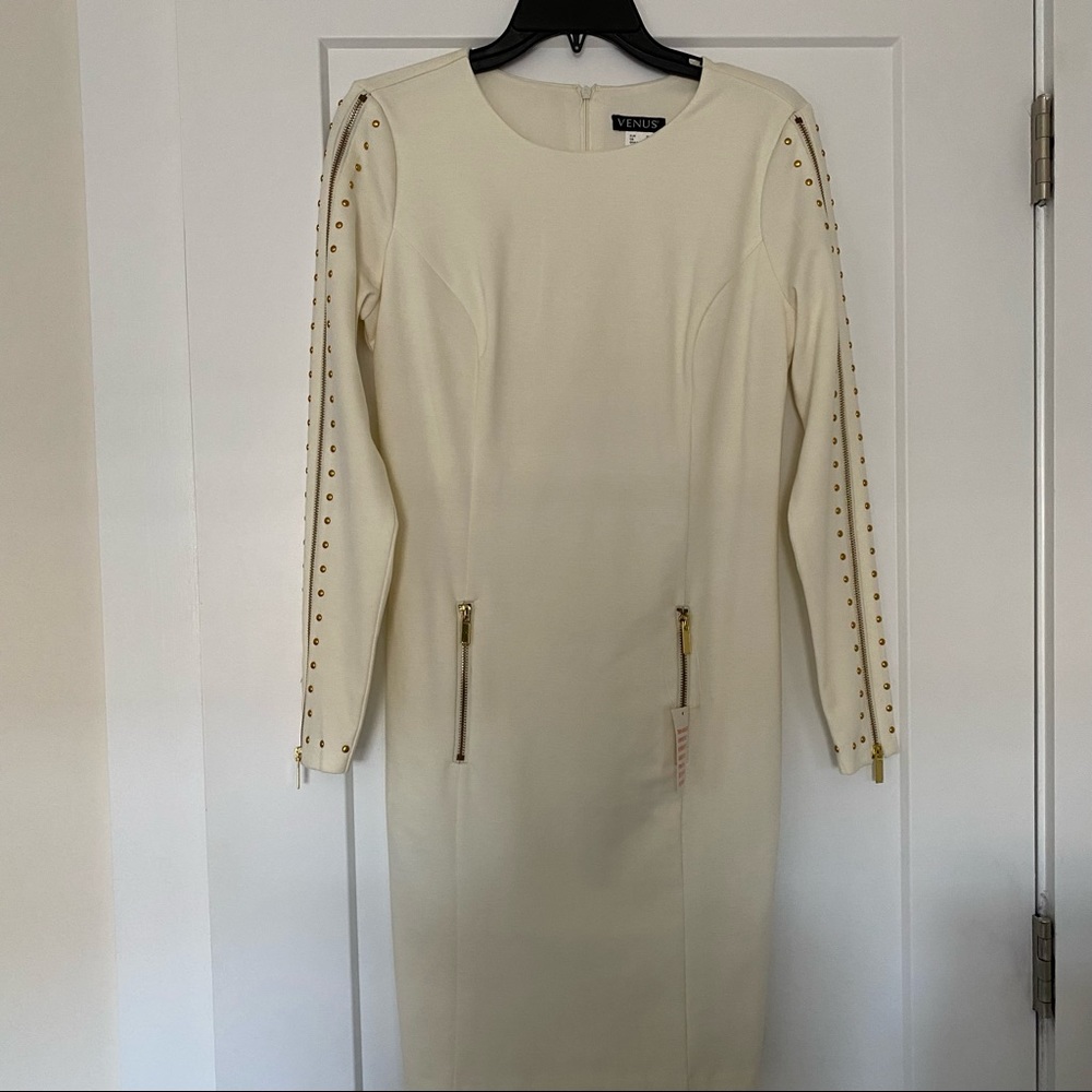 Venus Long Sleeve Embellished Dress